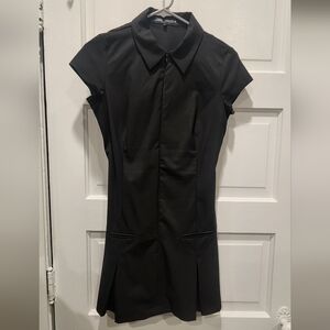 Zara Front Zip Collared Dress